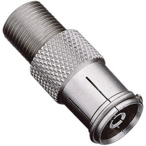Fiche connecteur coaxial, type F, femelle à visser /Type Antenne TV femelle rapide