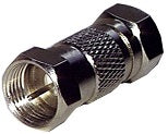 Fiche connecteur coaxial, type F, mâle à visser / Mâle à visser