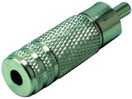 Fiches connecteur, adapteteur type RCA mâle / Type mono jack 3,5mm femelle