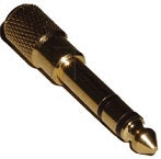Fiches connecteur, adapteteur, convertisseur Audio type jack 6,5mm stéréo mâle / Type jack 3,5mm stéréo femelle