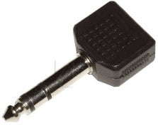 Fiches connecteur, adapteteur, convertisseur Audio type jack 6,5mm stéréo mâle / 2 sorties type jack 3,5mm stéréo femelle